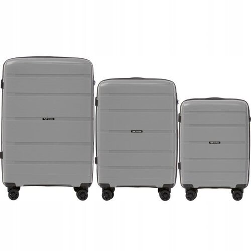  Set kofera WINGS HAWFINCH 3.0 TAMNO SIVI Slike