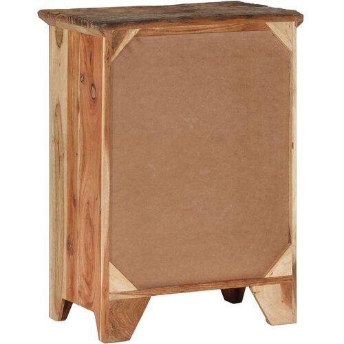  Komoda 55 x 33 x 75 cm masivno bagremovo i obnovljeno drvo Slike