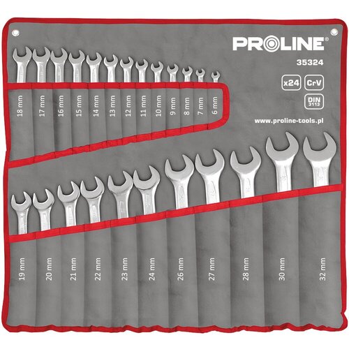 Proline garnitura kombinovanih ključeva 6-32mm u torbici 24 kom - 35324 Cijene