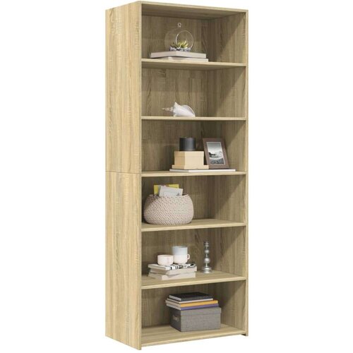 VidaXL Visoka komoda hrasta sonome 70x41x185 cm od konstruiranog drva Slike