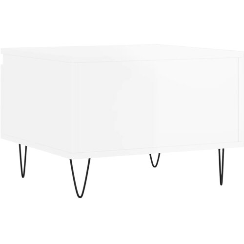  Stolići za kavu 2 kom sjajni bijeli 50 x 46 x 35 cm drveni Slike