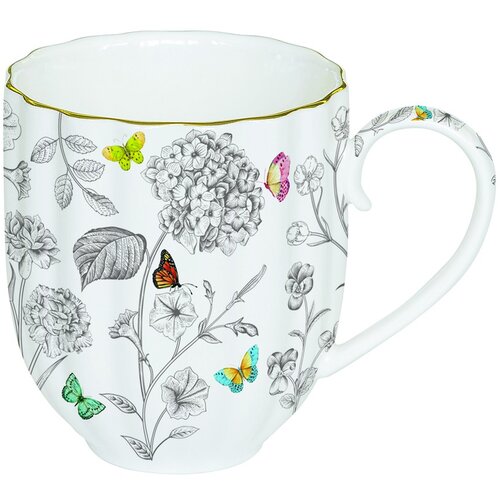 Easy Life Fleurs et Papillons skodelica Cene
