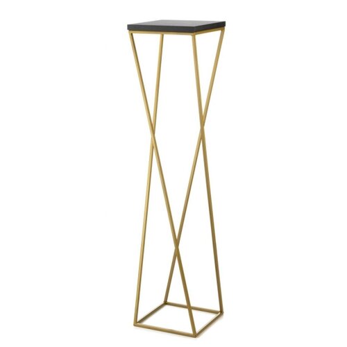  Stalak za cveće LOFT 100x24 cm zlatna/crna Slike