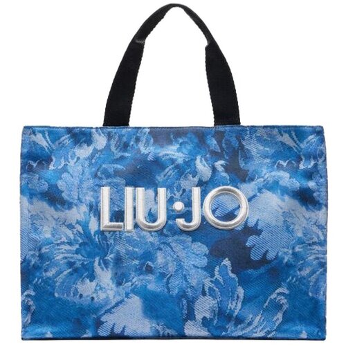 Liu Jo Torbe TOTE PRINTED DENIM Modra Cene