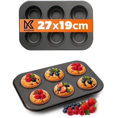 KADAX pekač za mafine, kolačke, papirnate modelčke, skodelice, pladenj, model, (5000358274) Slike