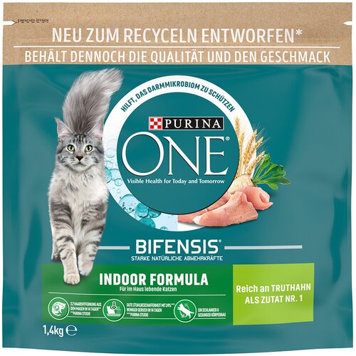 Purina 750 g / 1,4 kg ONE po posebni ceni! - Indoor Formula 1,4 kg Slike