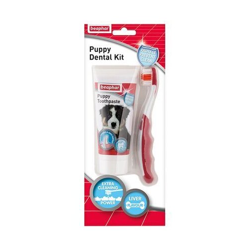 Beaphar - Puppy dental kit - set za oralnu higijenu štenaca - 50gr Cene