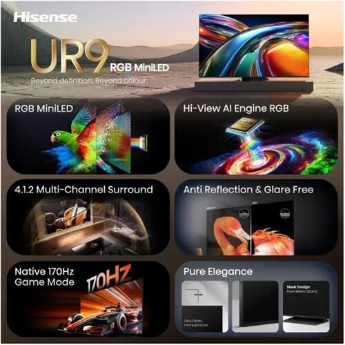 Hisense 65 inča 65UR9S ULED RGB Mini-LED 4K UHD Smart TV Cene