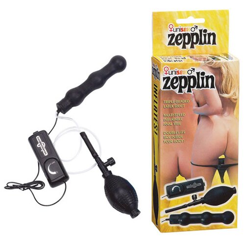 SevenCreations Zepplin Multispeed Inflatable Anal Vibe Black Slike