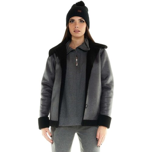 Leone 1947 Jakne Woman Jacket With Sherpa Greyss Siva Cene