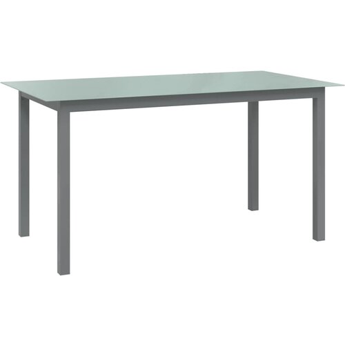 In vrtni stol svjetlosivi 150 x 90 x 74 cm od aluminija i stakla Cijene
