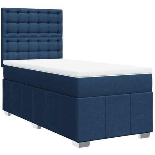 Maison Chic Box spring postelja - Vzmetna postelja z vzmetnico modra 90x190 cm blago SL24440, (21879833) Cene