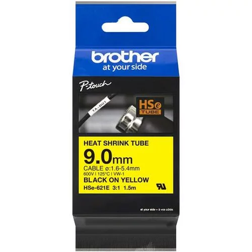 Brother rumen/crn trak 9mm termo skrcljiv BRHSE621E