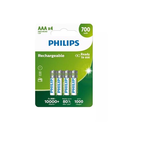 Philips baterija AAA NiMH 1.2V 700mAh (1/4) ( 62902 ) Slike