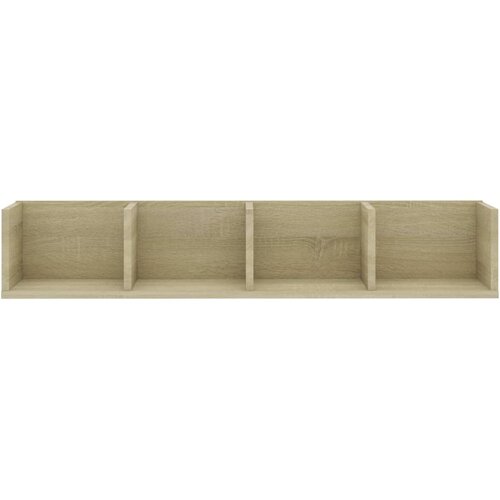  Zidna polica za CD-ove boja hrasta 100 x 18 x 18 cm drvena Slike