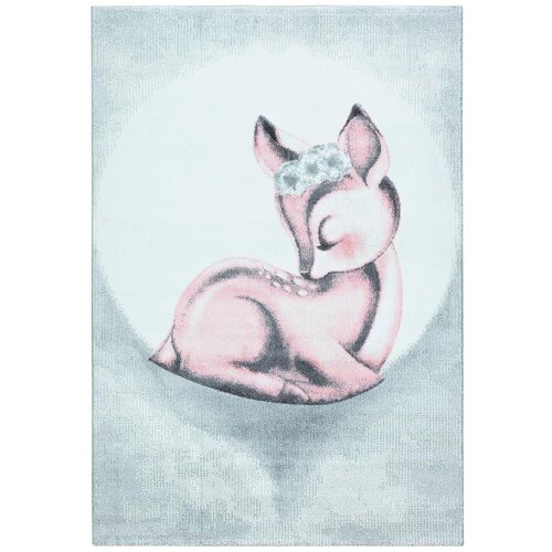 Ben'n'jen Otroška Preproga Bambi, Svetlo Siva, Roza, 200x290 Cm Cene