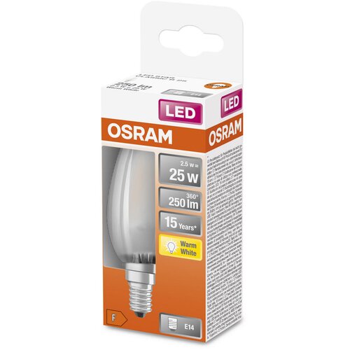 Osram LED žarulja E14 2,5 W 2700 K B25 FR Slike