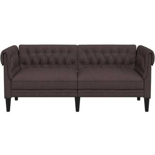  Dvosjed Chesterfield tamnosmeđi od tkanine Slike