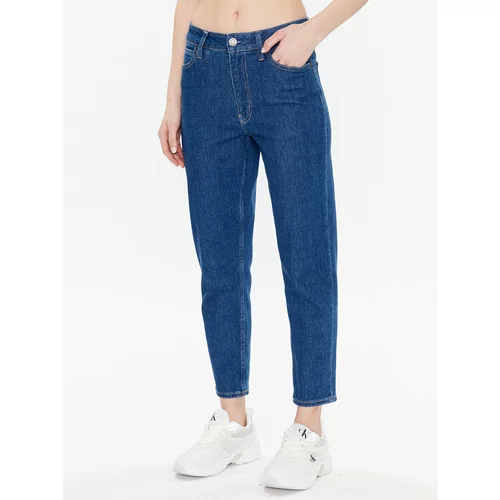 Calvin Klein Jeans hlače K20K205062 Mornarsko modra Tapered Fit