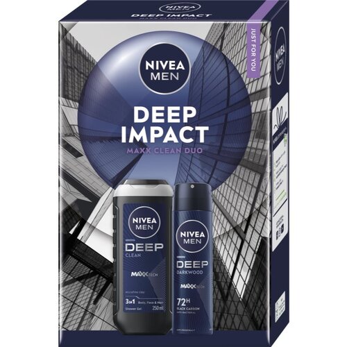 Nivea MEN Deep Impact darilni set za telo Slike