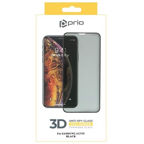 Prio 3D Anti-Spy kaljeno steklo za Samsung A13 5G črno Slike