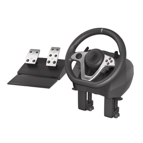 Genesis Seaborg 400 Crno, Srebro USB Volan + Papučice Nintendo Switch, PC/osobno računalo, PlayStation 4, Playstation 3, Xbox 360, Xbox One, Xbox One S, Xbox One X Slike