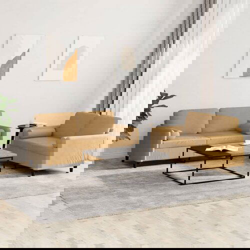 vidaXL Sedežna garnitura 2-delna z vzglavniki rjav žamet Cene