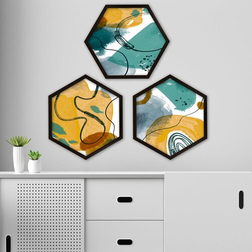 Wallity Uokvirena slika 6GEN5237331, 35x35 cm, 3 dijela Cijene