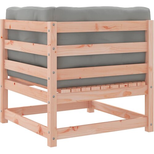  Kutna vrtna sofa s jastucima od masivnog drva duglazije Smeđa Slike
