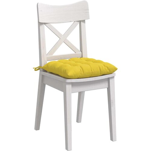  Jastučići za sjedenje 4 pcs Svijetlo žuta 40 x 40 x 6 cm Slike