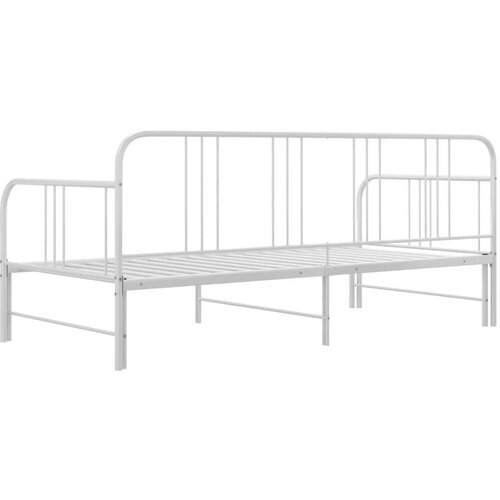 VidaXL okvir za krevet na razvlačenje bijeli metalni 90 x 200 cm Slike