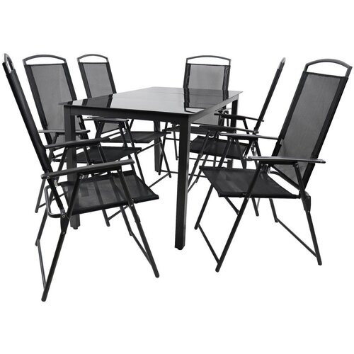 Gardenson Vrtna Garnitura Črna, 7-Delno Cene