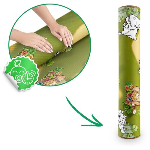 Ricokids model RK-344 XXL podloga za bojanje + flomasteri GRATIS 120 x 90 x 0,3 cm, dinosaur Slike