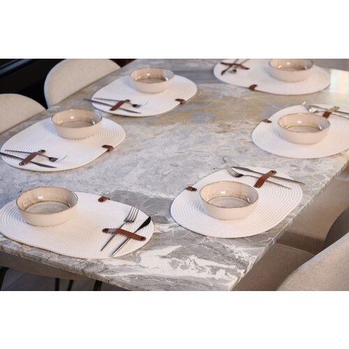 Hanah home set Podloga za sto JUT08001127D, 30x40 cm, , 6 komada, Bež Slike