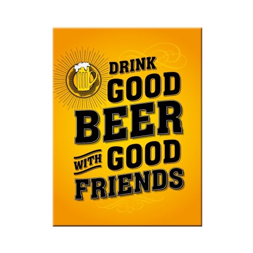 Nostalgic Art Magnet Drink Good Beer Cene