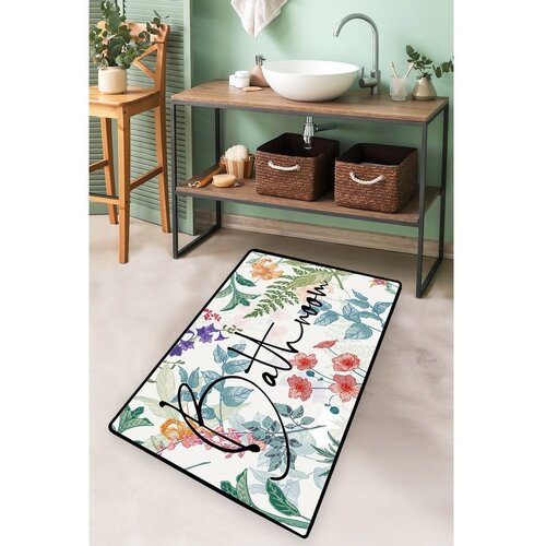 Foutastic kopalni&amp;scaron;ka preproga 70x120 cm green in flower &amp;ndash; Slike