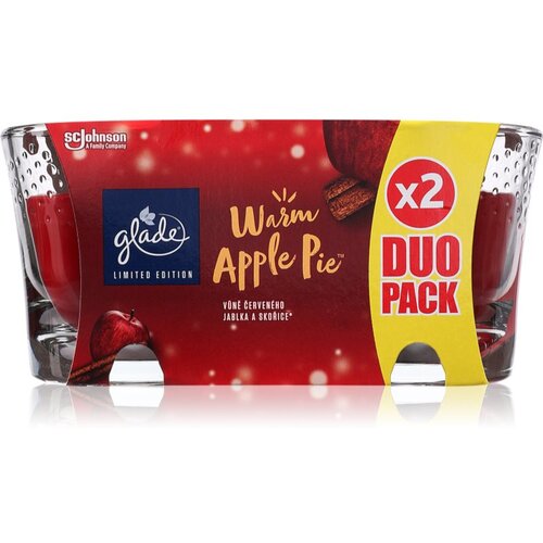 Glade Warm Apple Pie dišeča sveča DUO paket 2x112 g Cene