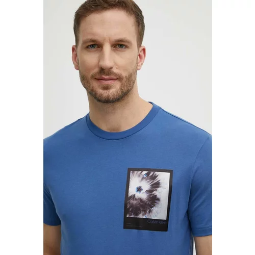 Calvin Klein Bombažna kratka majica moška, K10K112492