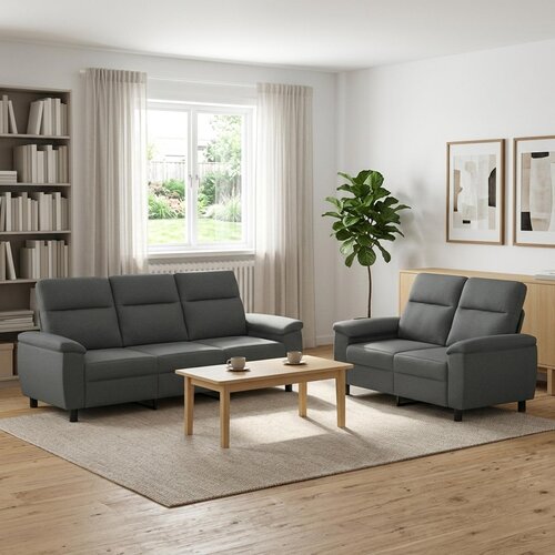  Set sofe 2 pcs Tamnosiva Tkanina Cene