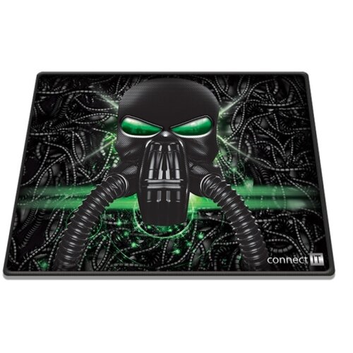 Connect IT CMP-1100-SM - Podloga za mi&amp;scaron; 32x24,5 cm crna/zelena Slike