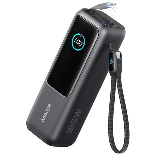 Anker Powerbank 25000 mAh z vgrajenim kablom USB-C, 165W, črn Cene