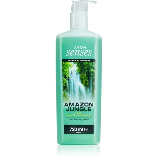 Avon Senses Amazon Jungle gel za prhanje za telo in lase za moške 720 ml Cene