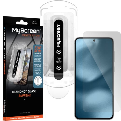 Myscreen protector MyScreen Diamond Glass Supreme za&amp;scaron;čitno steklo za Apple iPhone 18 Pro Max, 9H+ - Full cover Slike