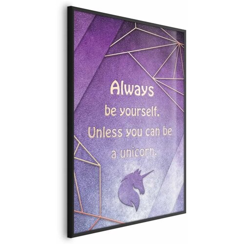  Plakat - Be Yourself 60x90 Crni okvir Cene