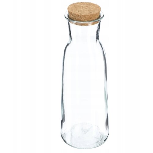 KADAX steklena karafa za vodo 1000 ml 1 liter za vodne, vinske in druge pijače z zama&scaron;kom, (5000351701) Cene