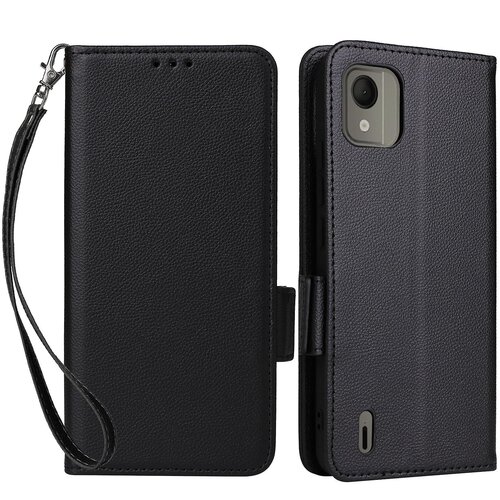 INORCO Ovitek za telefon proti praskam za Nokio C110 Litchi tekstura PU usnjena denarnica s stojalom, (22034797) Cene