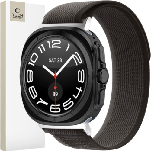 TECH-PROTECT najlon pa&scaron;ček za samsung galaxy watch ultra 47 mm črno/oranžen, (21969158) Cene