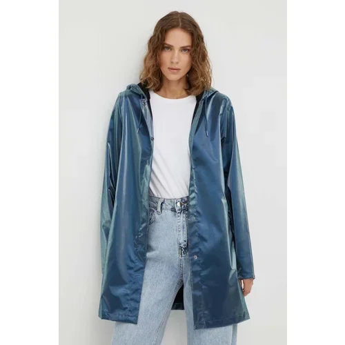 Rains Vodoodporna jakna 18050 Jackets ženska, mornarsko modra barva