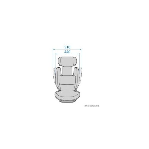 Maxi-Cosi autosjedalica Rodifix S i-Size, Grupa 2, 3 (15-36 kg) (100-150 cm) - Tonal Graphite Slike