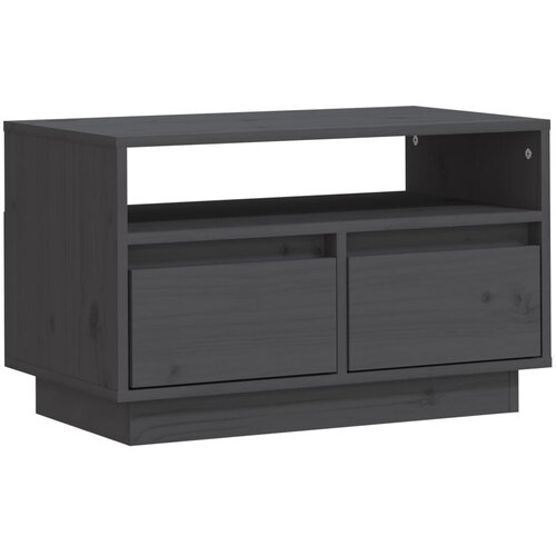 Maison Chic TV omarica - TV stojalo - Televizijska omarica siva 60x35x37 cm trdna borovina, (21701419) Cene